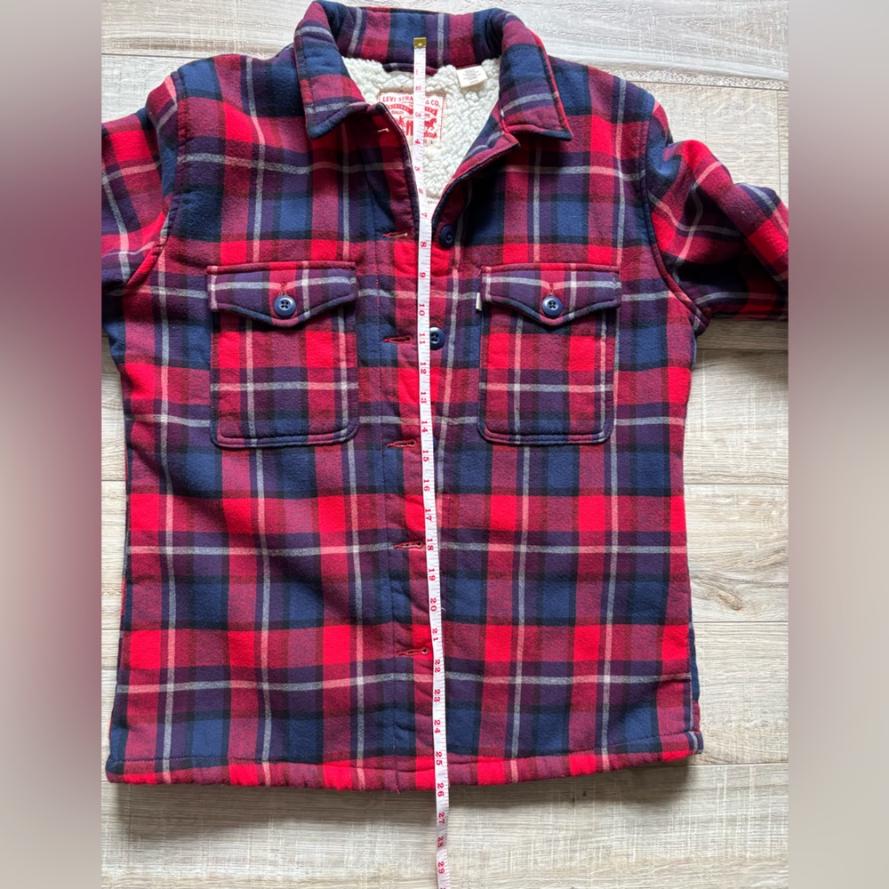 Levi's women Sherpa lined flannel coat - Picture 5 of 6